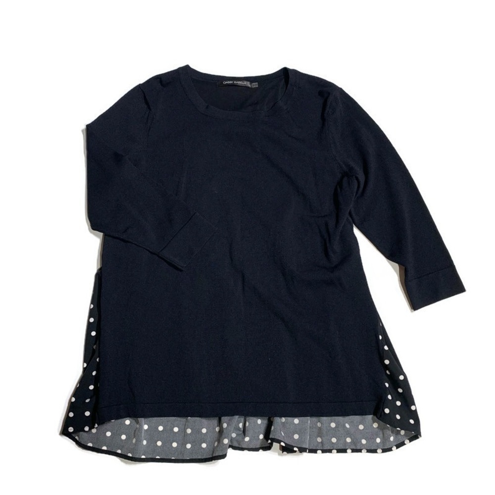 Gabby Isabella L sweater with polka dot back tier